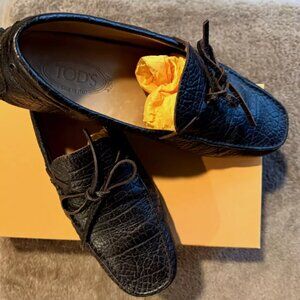 TOD'S NEW LACCETTO GOMMINO DRIVING SHOE SIZE 11 US